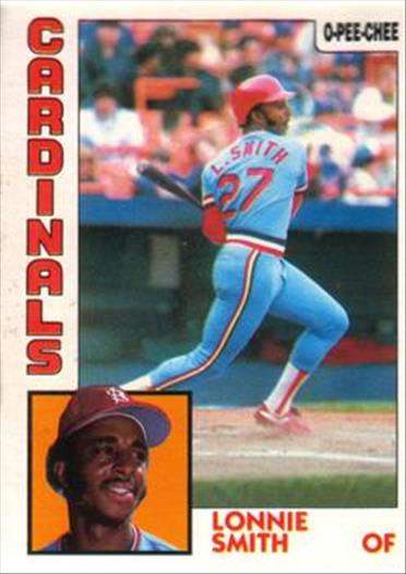 1984 O-Pee-Chee Baseball Cards 113     Lonnie Smith